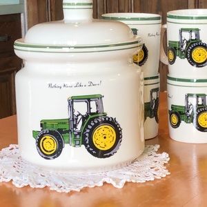 John Deere Canister Treat Jar 7-1/2”